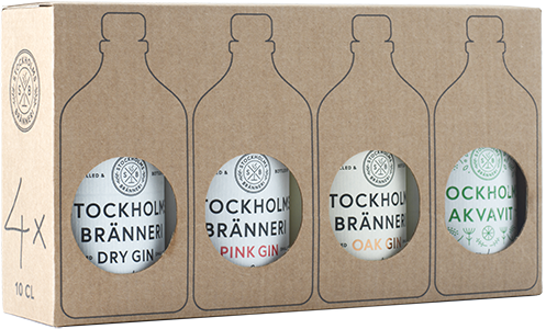 Stockholms Bränneri Taster Pack - 40,75% Alc. 4 x 0,1l
